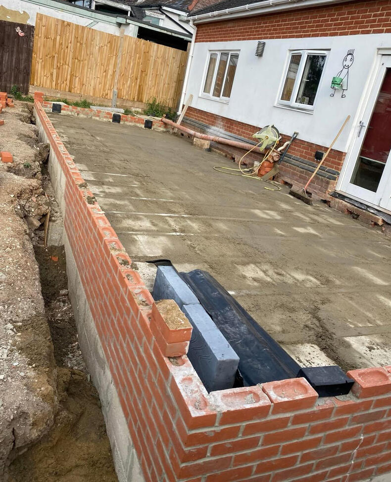 Substructure after and block and beam.